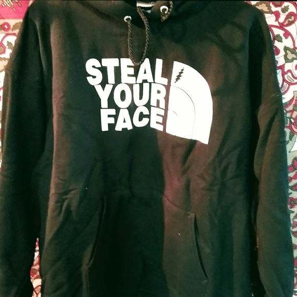 Grateful Dead Steal Your Face Shakedown Pullover Hoodie Sweatshirt NWT - Picture 3 of 4